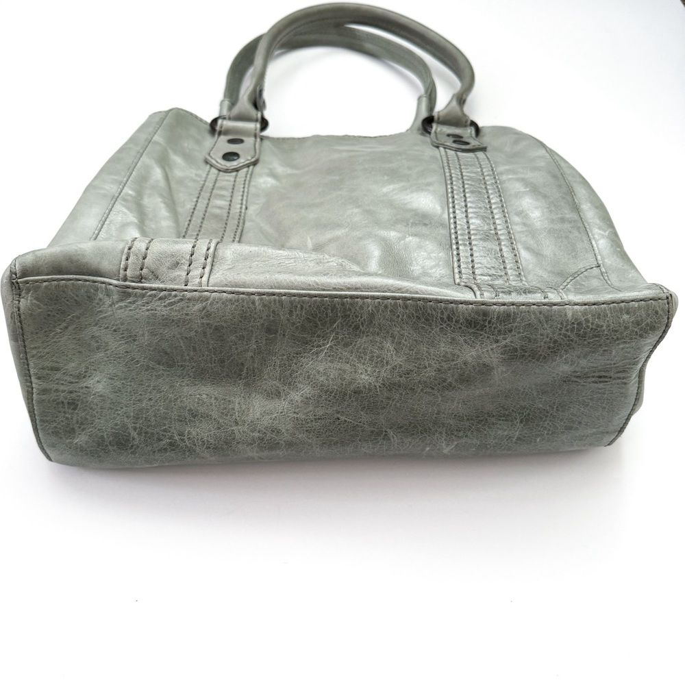 Frye Melissa Mint Green Leather Satchel Tote Bag - Picture 3 of 9